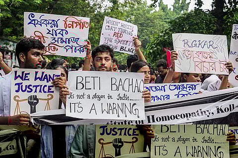 Protest over Kolkata trainee doctor murder